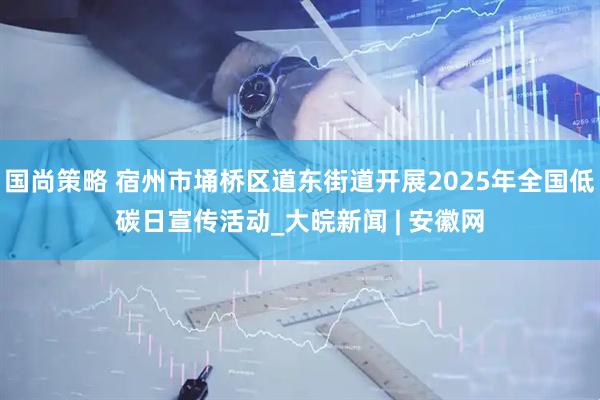 国尚策略 宿州市埇桥区道东街道开展2025年全国低碳日宣传活动_大皖新闻 | 安徽网