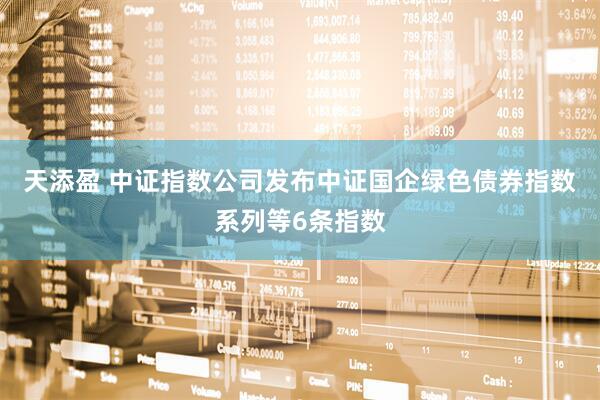 天添盈 中证指数公司发布中证国企绿色债券指数系列等6条指数
